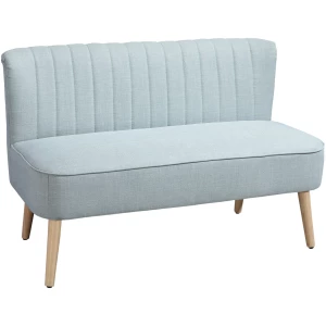 2-Seters Sofa Lysegrønn 117 x 56,5 x 77 cm Stoff 2-Seters Sofa Lysegrønn 117 x 56,5 x 77 cm Stoff