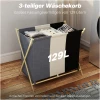 Sammenleggbar Vaskekurv Flerfarget 129 L Med 3 Rom