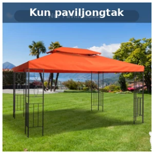 Erstatningstak Til Hagepaviljong Brun 3 x 4 m Polyester Erstatningstak Til Hagepaviljong Brun 3 x 4 m Polyester