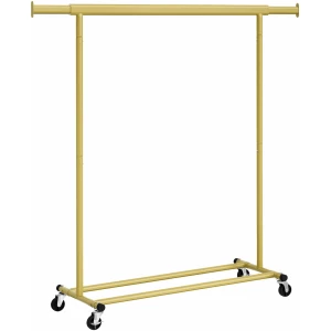 Klesstativ på hjul med uttrekkbar stang – fleksibel oppbevaring Klesstativ på hjul med uttrekkbar stang – fleksibel oppbevaring