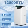 Bærbart Klimaanlegg Hvit 12000 BTU Med WiFi Og Talestyring