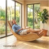 Sammenleggbar Solseng Naturtre 60 X 156 X 77 Cm Akasietre