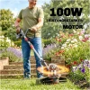 Batteridrevet Gresstrimmer 2-i-1 Sølv 30 cm Klippebredde