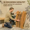 Sammenleggbar Solseng Naturtre 60 X 156 X 77 Cm Akasietre