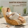 Sammenleggbar Solseng Naturtre 60 X 156 X 77 Cm Akasietre