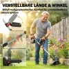 Batteridrevet Gresstrimmer 2-i-1 Sølv 30 cm Klippebredde