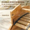 Sammenleggbar Solseng Naturtre 60 X 156 X 77 Cm Akasietre