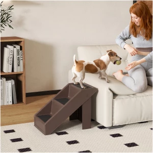 Sammenleggbar Hundetrapp Brun 3 Trinn 36,5 cm Høyde Sammenleggbar Hundetrapp Brun 3 Trinn 36,5 cm Høyde