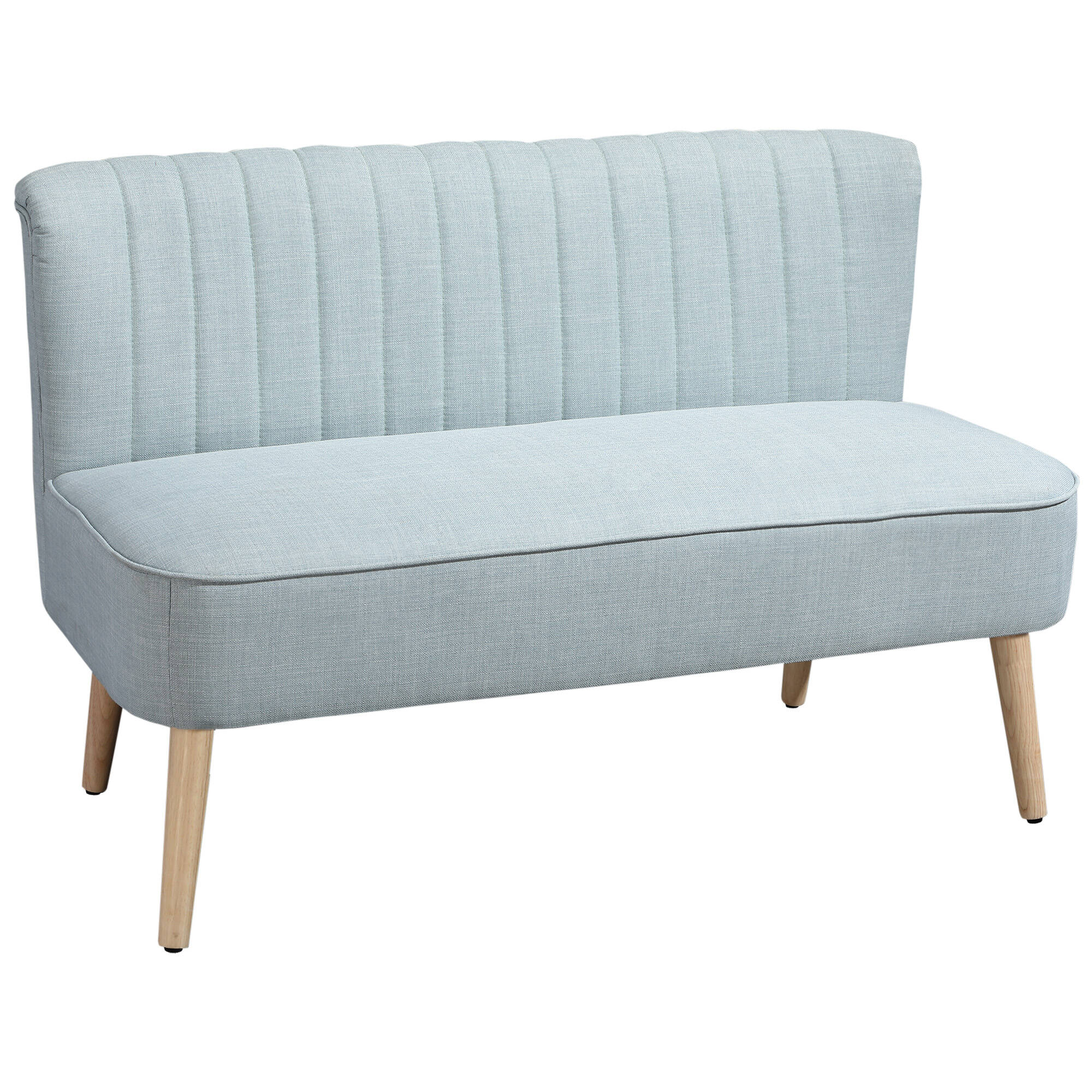 2-Seters Sofa Lysegrønn 117 x 56,5 x 77 cm Stoff