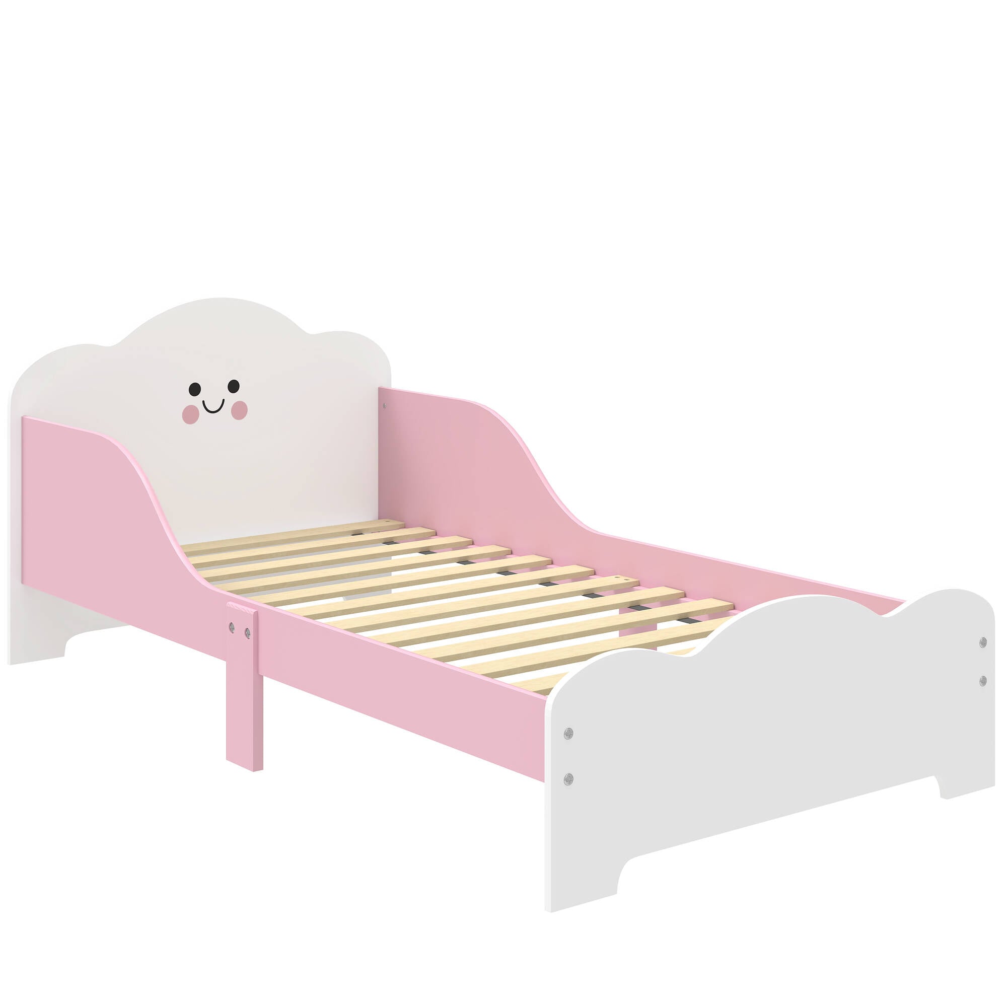 Barneseng Rosa 140 x 70 cm Med Sengegrind
