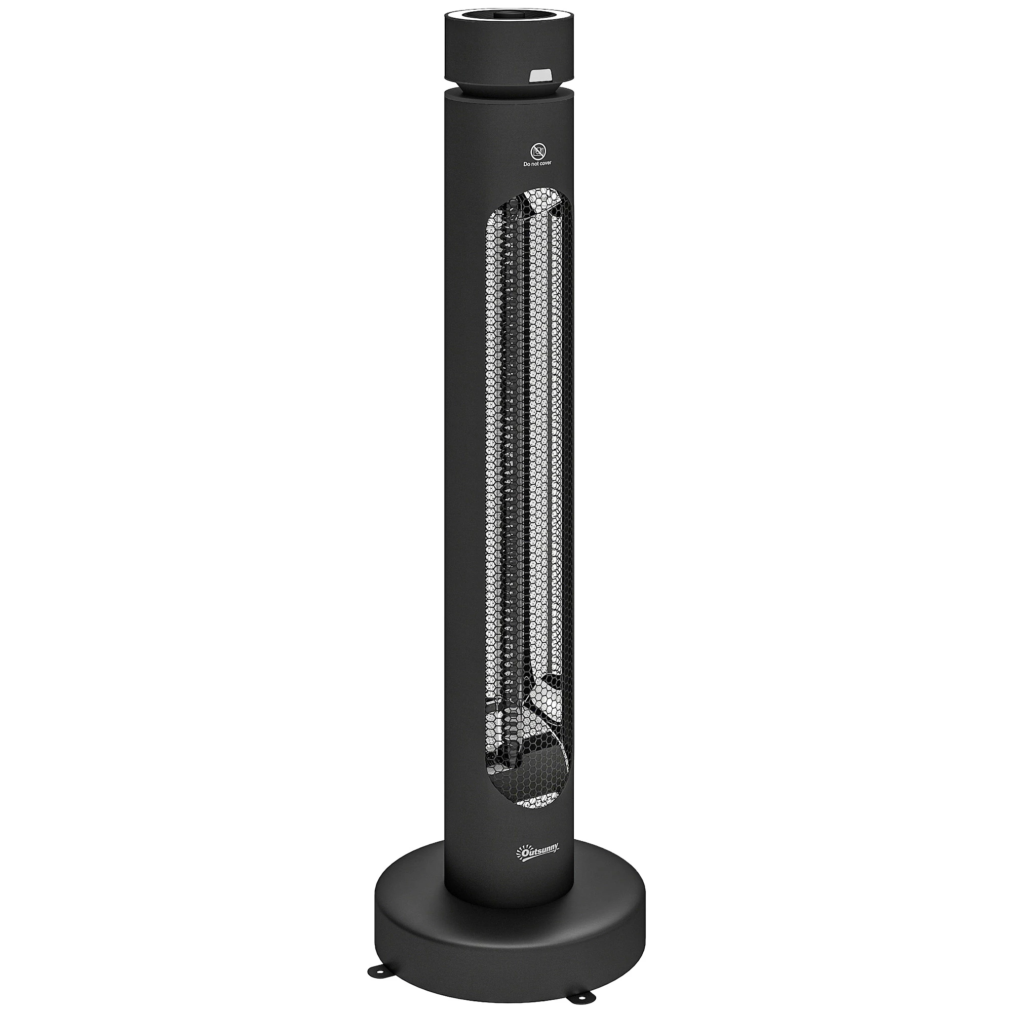 Infravarmer med 8 Varmenivåer, Oscillering, Fjernkontroll og 8-Timers Timer – Svart, 2000 W, IP45 Infravarmer med 8 Varmenivåer, Oscillering, Fjernkontroll og 8-Timers Timer – Svart, 2000 W, IP45